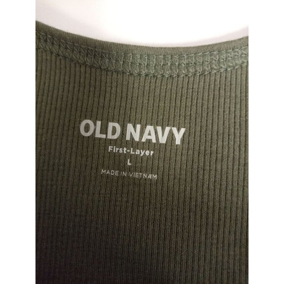 Old Navy Olive Green & Sage Green Slim Fit First Layer Tank Top Size Large - Picture 15 of 16